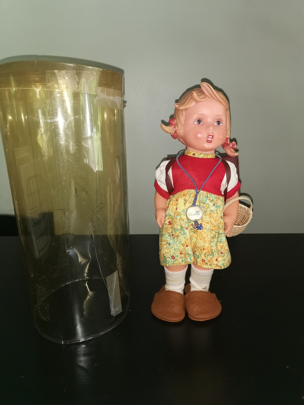Goebel M.J.β Hummel Rosl Vinyl Doll "School Girl" Vintage 1960s Germany